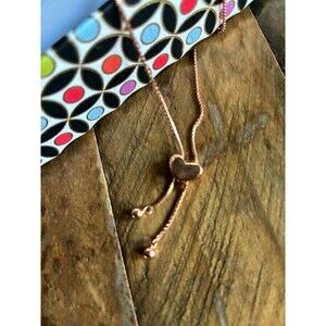 Isabella M sterling silver gold heart necklace